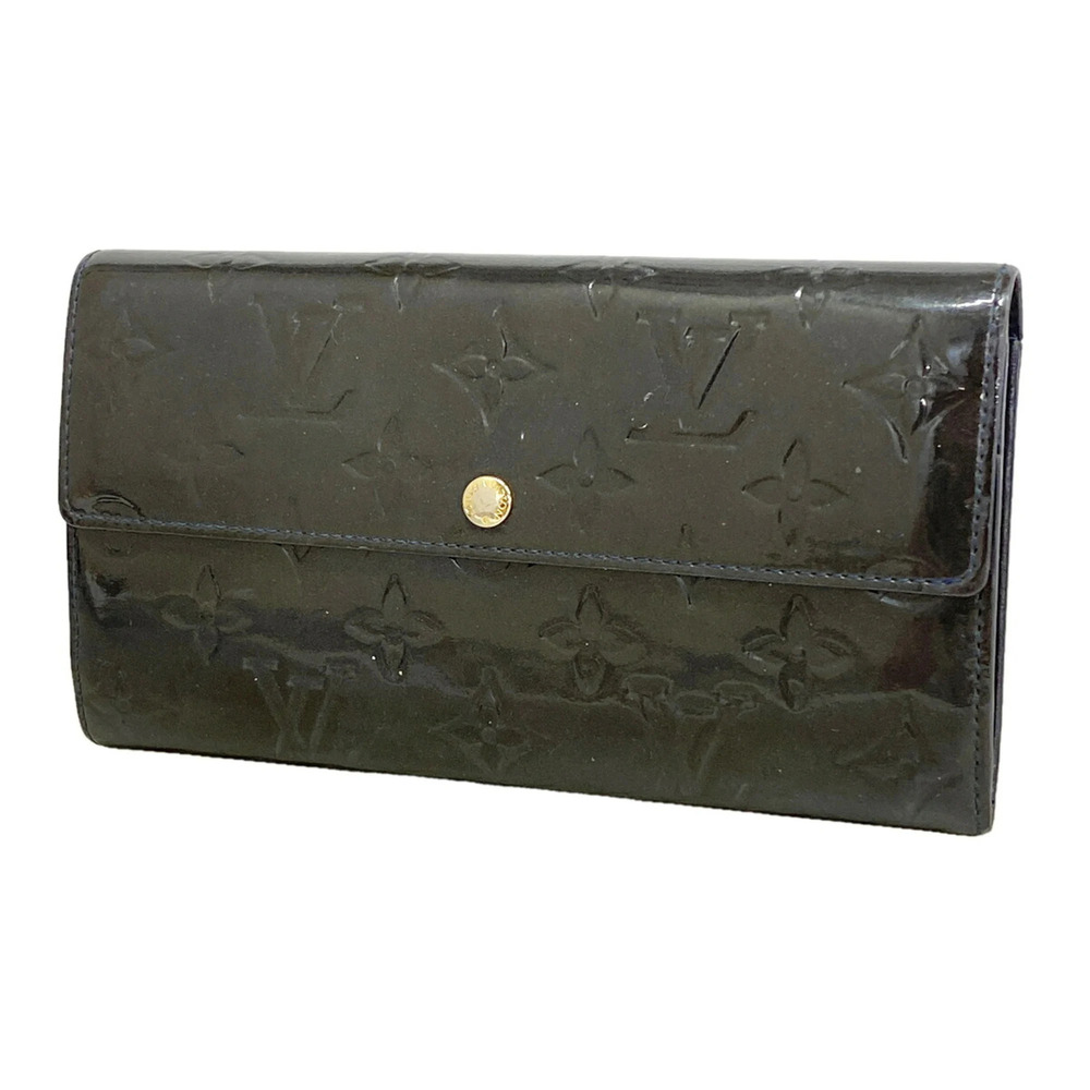 Louis Vuitton Vernis Portefeuille Sarah Long Wallet M91464 Blue Infini (Men's...